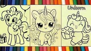 Cute Unicorn My Little Pony Sand Painting  T Mu Tranh Ct Nga Pony V Unicorn chimxinhchannel