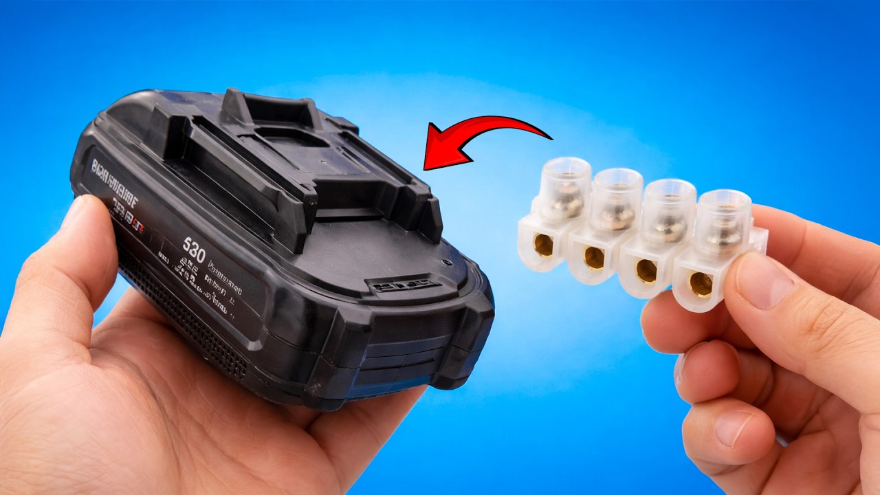 🔋Never Buy Drill Batteries Again! Use Terminal Block and Watch What Happens!😱