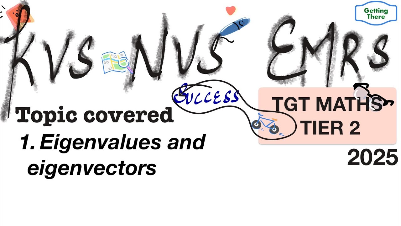 Class 11 eigenvectors and eigenvalues #emrs #kvsnvs #kvs #kvstgtmaths 