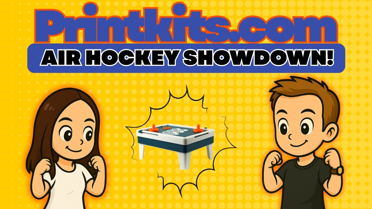 Building a MINI AIR HOCKEY Table! | PrintKits.com Unboxing & Live Assembly 🔥 Who Will Win?!