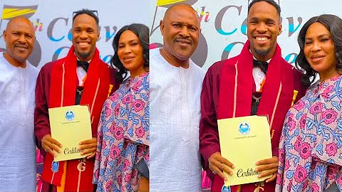 Saheed Balogun &His Ex-Wife Fathia Come Together to Celebrate Their Son Who Graduated with 1st-Class
