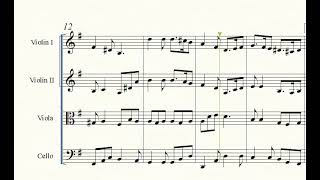 Greensleeves for String Quartet [Easy Arrangement] – Beautiful Sheet Music