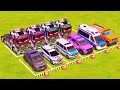 VUS GAME - TRANSPORTING POLICE CARS, FIRE DEPARTMENT, AMBULANCE VEHICLES WITH TRUCKS - FS22 #287