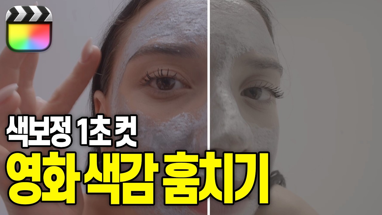파이널컷 색보정, 수작업하세요? 1초만에 영화 색감 만드는 법