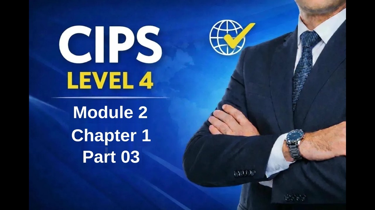CIPS Level 4 | Module 2 | Chapter 1 | Part 03 - YouTube