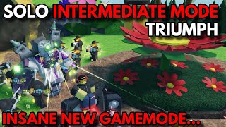 SOLO INTERMEDIATE MODE TRIUMPH | NEW GAMEMODE | ROBLOX Tower Defense Simulator