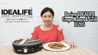 IDEALIFE - 2in1 Crepe Maker & Grill - IL 205