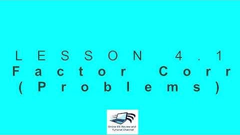 Lecture 4.1. Power Factor Correction (Problems)