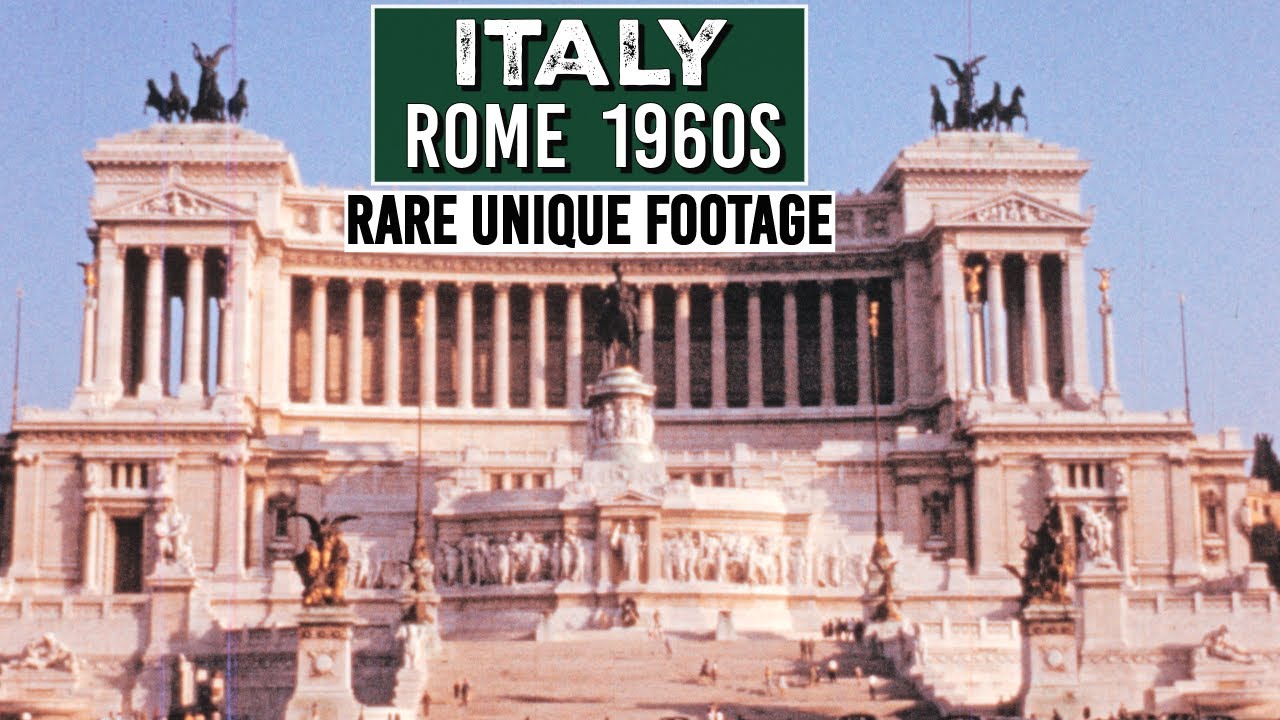1960s Rome in 4K: Dolce Vita Era Revealed - Iconic Landmarks, Vintage Fashion, and Classic Vehicles