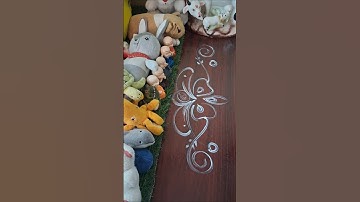 Daily Side Border Design Ideas | Simple & Stunning with Suddha & Brush | #Shorts🎨