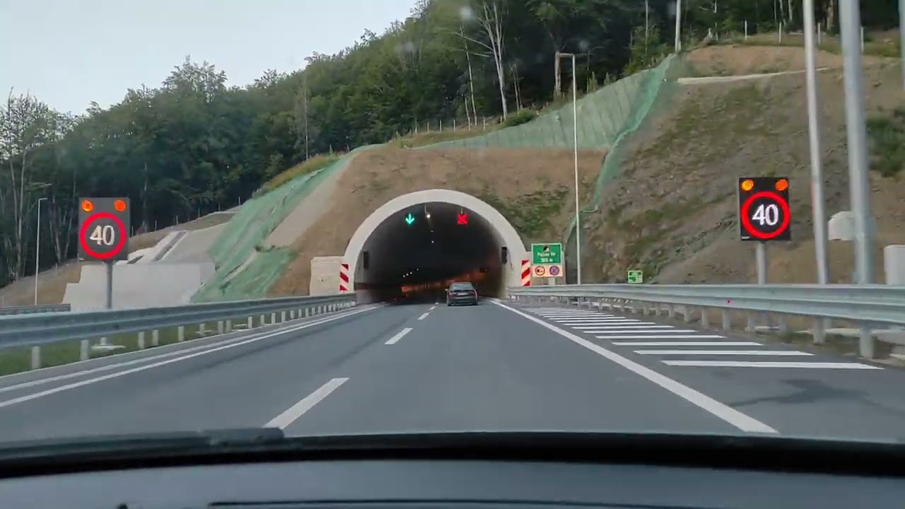 Vožnja Kolašin - Podgorica autoputem jul 2022