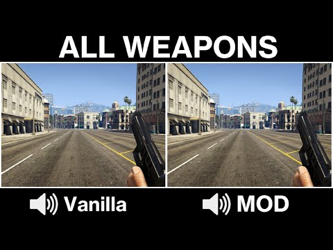 GTA 5 - Guns Souds Comparison | MOD vs Vanilla | Realistic Weapons Sounds