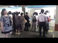 ラッシュ時の始発電車に乗るときのルール JR総武線津田沼駅　Unspoken rule taking departure train, Tokyo Japan