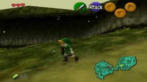 Project64 A10-5750M HD 8650G Zelda Ocarina of Time Gameplay