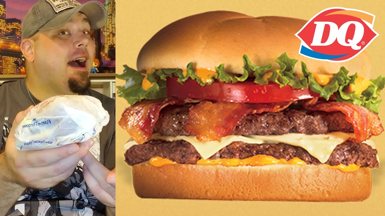 Dairy Queen Flamethrower Grill Burger Review YouTube