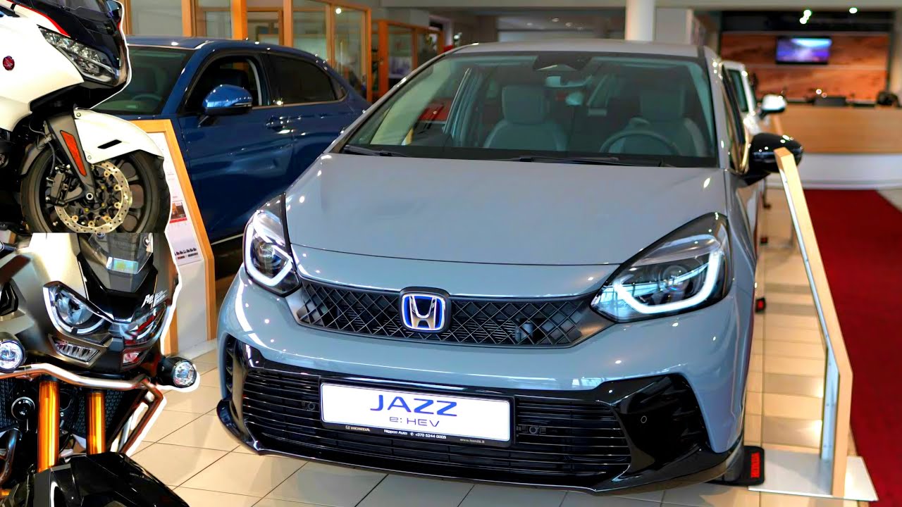 Подробный интерьер и экстерьер Honda Jazz 2025 года в формате 4K + Мотоциклы Honda