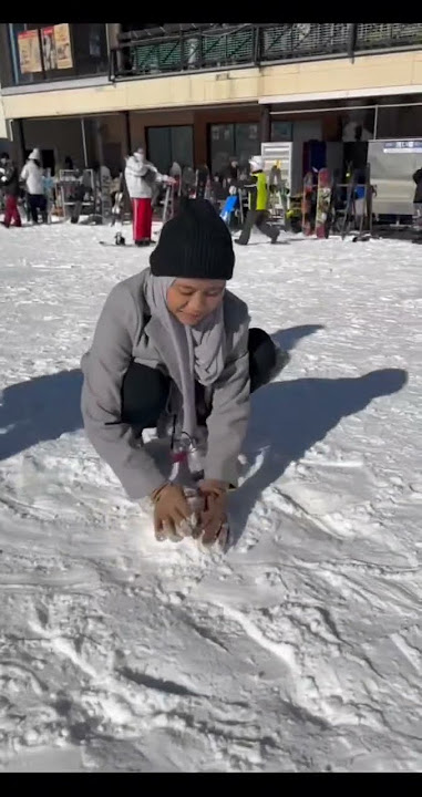 DINGIN banget saljunya, indah banget gunung fuji #salju  #gunungfuji #vlog #snow #fuji