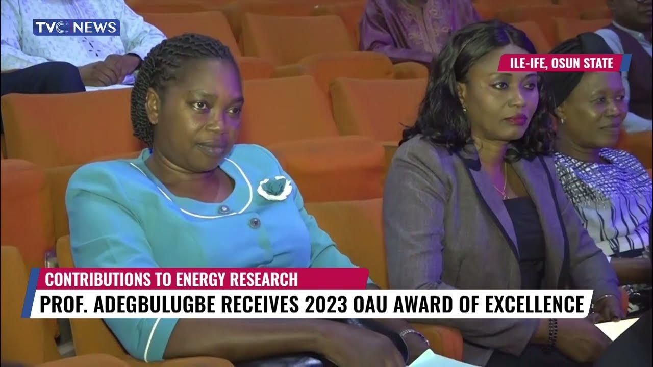 OAU Presents Research Excellence Award To Prof Adegbulugbe For Contributions To Energy Research