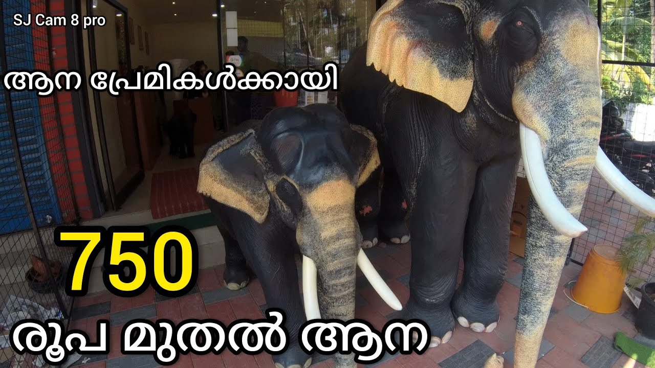 ആർക്കും ആനയെ വാങ്ങാം വില 750 മുതൽ | Aana model | Aanamakers Gallery | Elephant Modal | AJ vlogs
