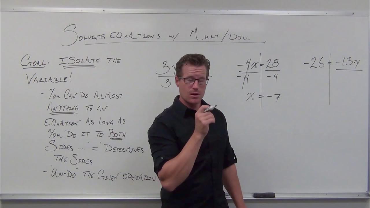 Solving Equations Using Multiplication And Division Worksheet Pdf