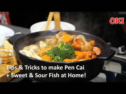 Tips & Tricks to make Pen Cai + Sweet & Sour Fish with OKI Singapore! Chinese New Year Recipes