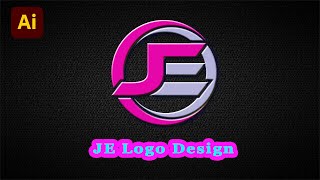 How to create (JE) Logo Design in Adobe Illustrator Tutorials -Bangla | Graphic Design