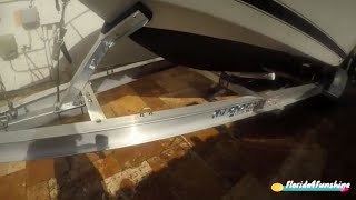 Aluminum Boat trailer cleaner and cleaning. West Marine cleaner and water. Clean and shiny!!