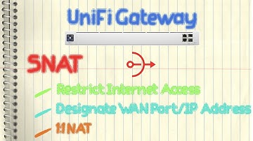 Ubiquiti UniFi Gateway - SNAT (Source NAT/1:1 NAT/1-to-1 NAT)