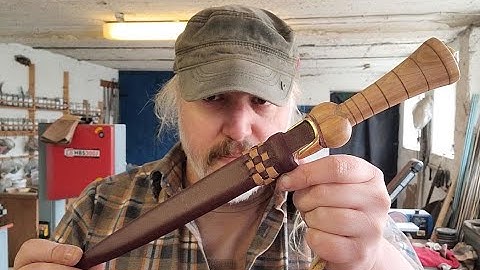 Bollock dagger build pt 3 making the sheath