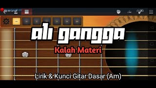 Video thumbnail of "Kalah Materi (Alli Gangga) || Lirik & Kunci Gitar"