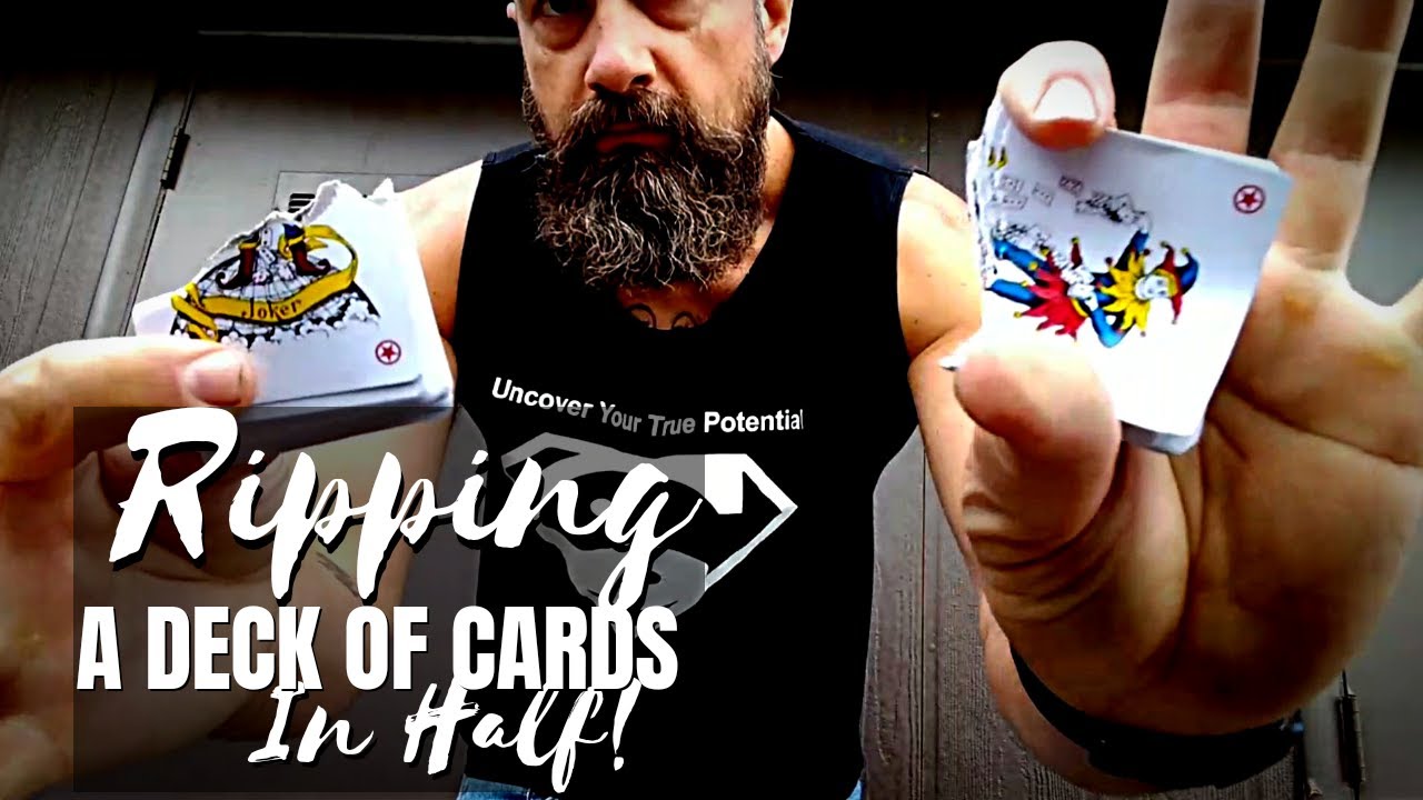 Tearing A Deck of Cards In Half! YouTube