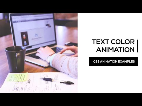Text Color Change Effect | CSS Animation Examples