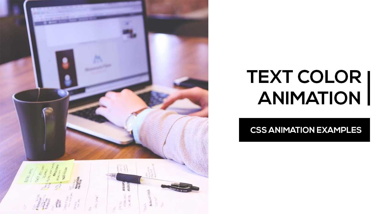 Text Color Change Effect | CSS Animation Examples - YouTube