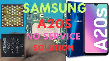 Samsung A20s No Service Solution | Samsung A20s Emergency Calls Only Problem