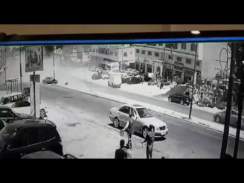 حادث تدهور شاحنة سعودية على نزول صافوط البقعة في الاردن