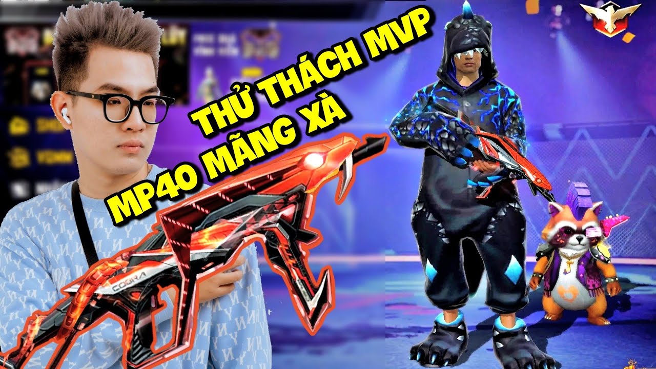 FREE FIRE THỬ THÁCH DÙNG MP40 MÃNG XÀ TOP 1 TỬ CHIẾN ...