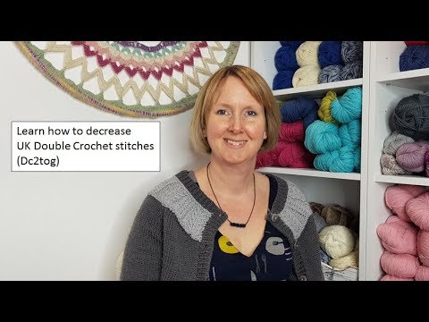 Learn how to decrease double crochet  stitches with Woolly Chic