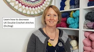 Learn how to decrease double crochet  stitches with Woolly Chic