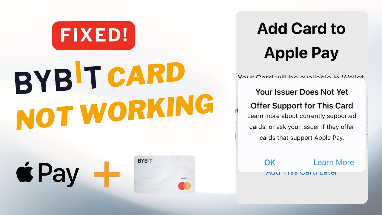 How to Fix “Your Issuer Does Not Yet Offer Support for This Card” Bybit  MasterCard | Fixed!