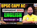 UPSC CAPF Assistant Commandant | CAPF AC English Practice Set 15 | Commandant Series | Jitendra Sir