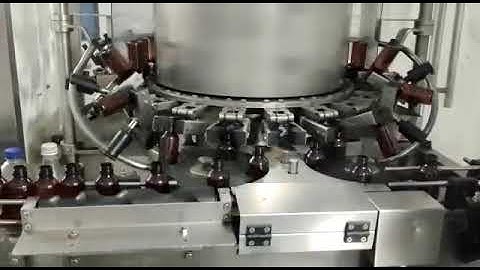 Rotary bottle washing Machine (Laxmi Pharma Machine) 180 BPM