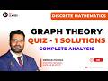 Graph Theory - Weekly Quiz 1 - Detailed Solutions & Complete Analysis | Discrete Mathematics