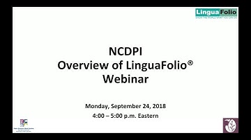 Overview of LinguaFolio Webinar