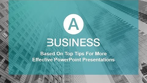 A Business - Multipurpose PowerPoint Presentation Template