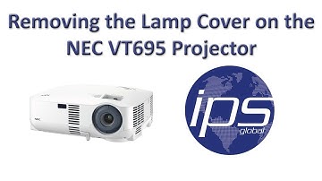 NEC VT695 Projector - Remove the Lamp Cover