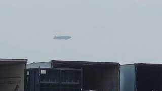blimp flies through Griffith Indiana!