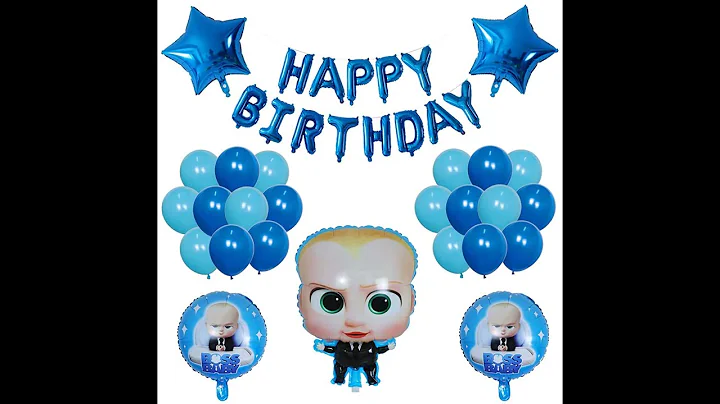 BOSS BABY BDAY SONG[Order party decor]