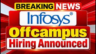 Infosys Biggest offcampus Hiring | System Engineer Hiring | BE/Btech