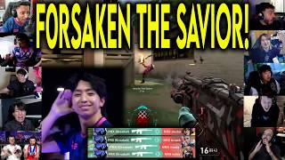Valorant Streamers Reacts To PRX f0rsakeN HITTING THE CRAZIEST ACE Against NRG In Masters Santiago