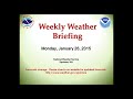 Weekly Weather Briefing, Jan. 26 2015 - NWS Spokane, WA
